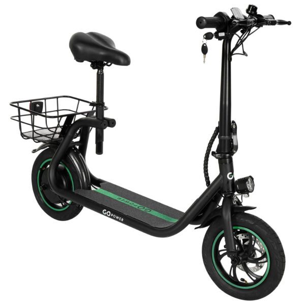 gopowerbike goflow 350w 36v lithium folding electric scooter