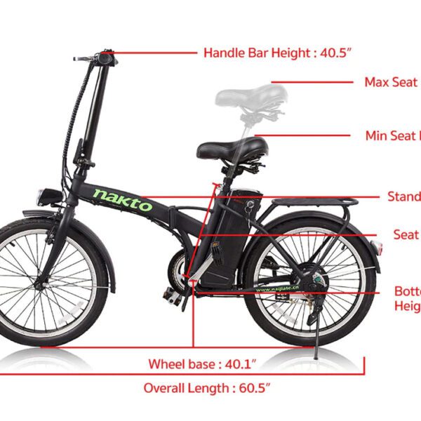 nakto fashion 36v/10ah 250w electric bike