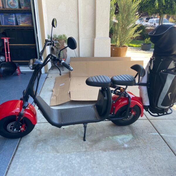 x7 fat tire two wheel golf scooter