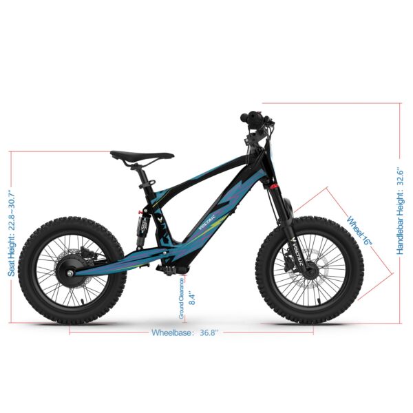 voltaic youth electric dirt bike 16'' flying fox