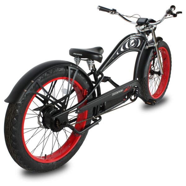 micargi cyclone 26" 48v 500w electric fat tire beach cruiser bike