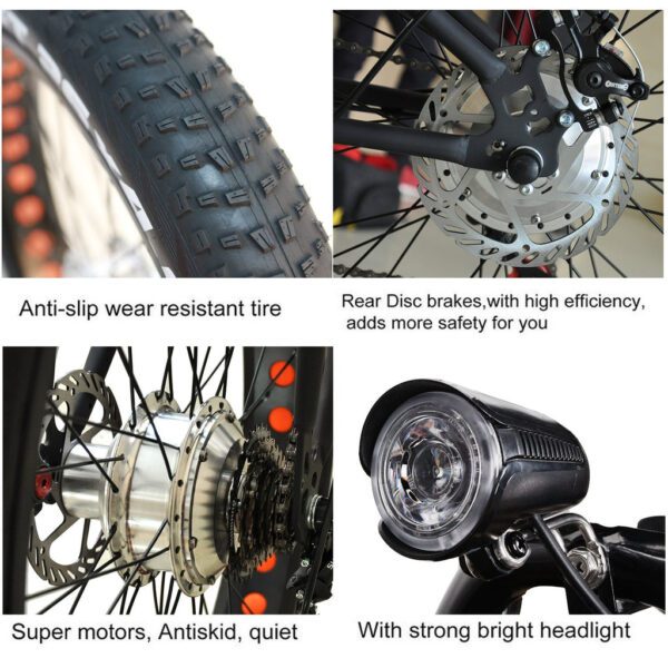 nakto cruiser 36v/10ah 300w fat tire electric bike