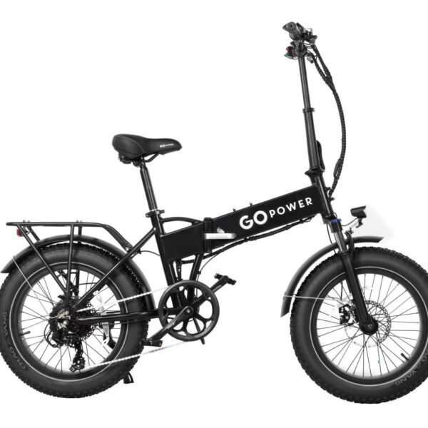 gopowerbike 20" goexpress v2 750w 7 speed fat tire folding electric bike