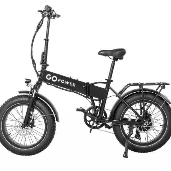 gopowerbike 20" goexpress v2 750w 7 speed fat tire folding electric bike