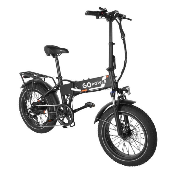 gopowerbike 20" goexpress v2 750w 7 speed fat tire folding electric bike
