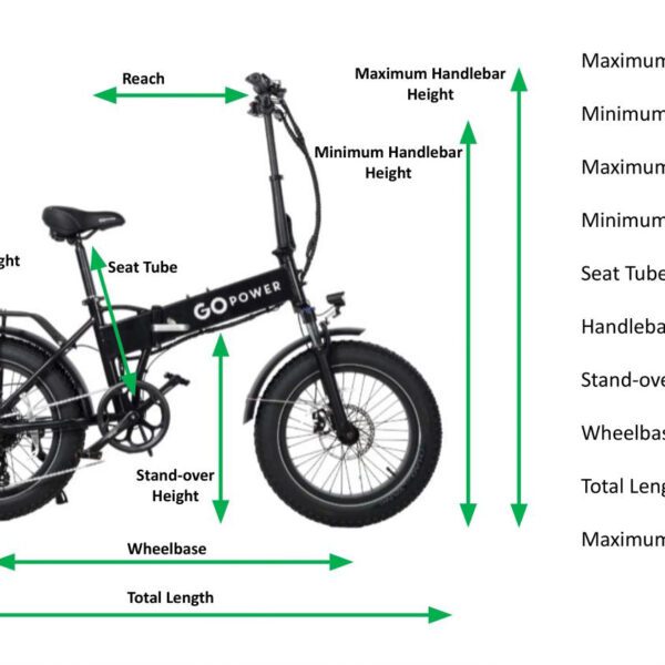 gopowerbike 20" goexpress v2 750w 7 speed fat tire folding electric bike