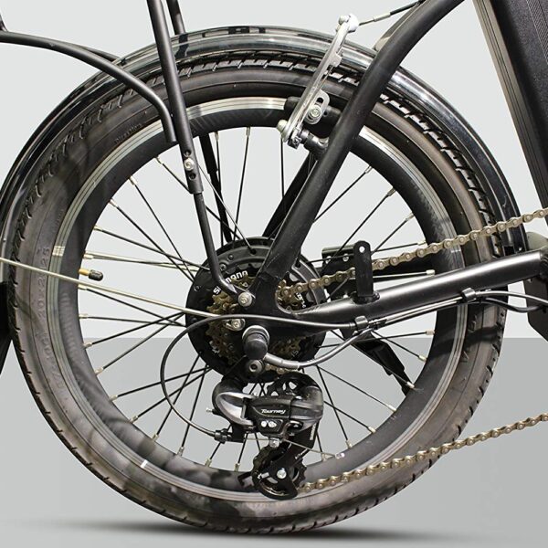 gopowerbike gocity 500w 6 speed front suspension folding electric bike