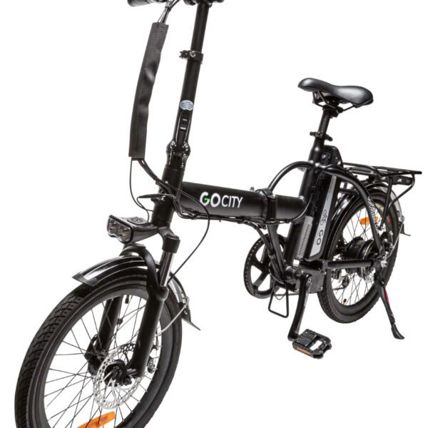 gopowerbike gocity 500w 6 speed front suspension folding electric bike