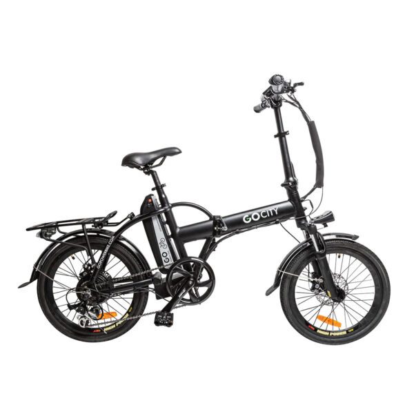 gopowerbike gocity 500w 6 speed front suspension folding electric bike