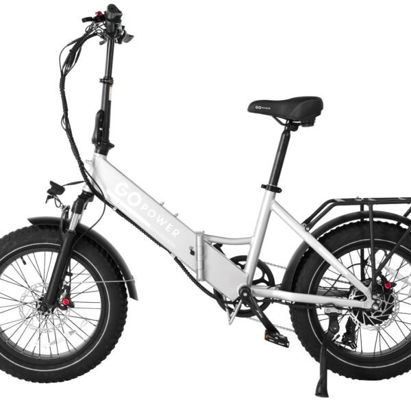 gopowerbike gocruiser v2 750w 7 speed front suspension step through folding electric bike