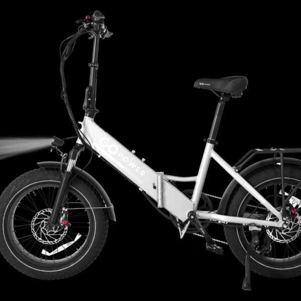 gopowerbike gocruiser v2 750w 7 speed front suspension step through folding electric bike