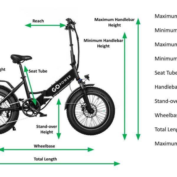gopowerbike gocruiser v2 750w 7 speed front suspension step through folding electric bike