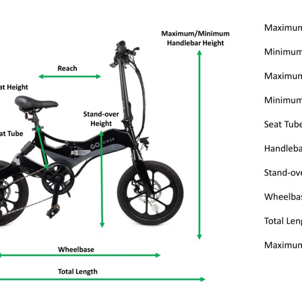 gopowerbike goklik 350w 36v 18ah folding electric bike