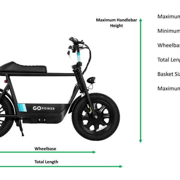 gopowerbike gosparky 350w 18ah 36v lithium electric bike