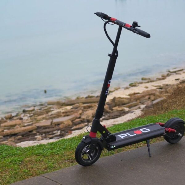 gopowerbike plug city 500w 48v lithium front suspension folding electric scooter
