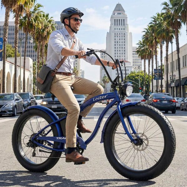 loiter 800w beach cruiser ebike