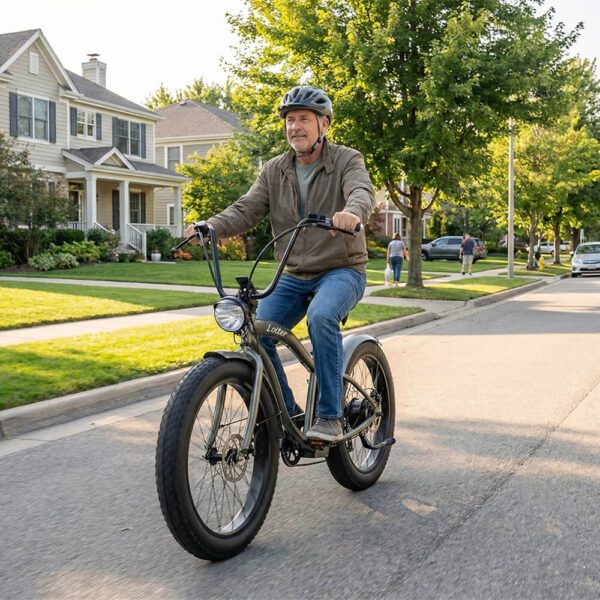 loiter 800w beach cruiser ebike
