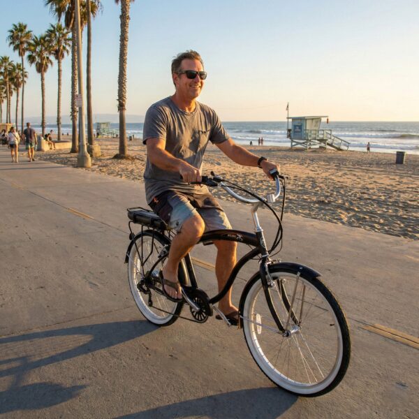 micargi luna 26" cruiser electric bike