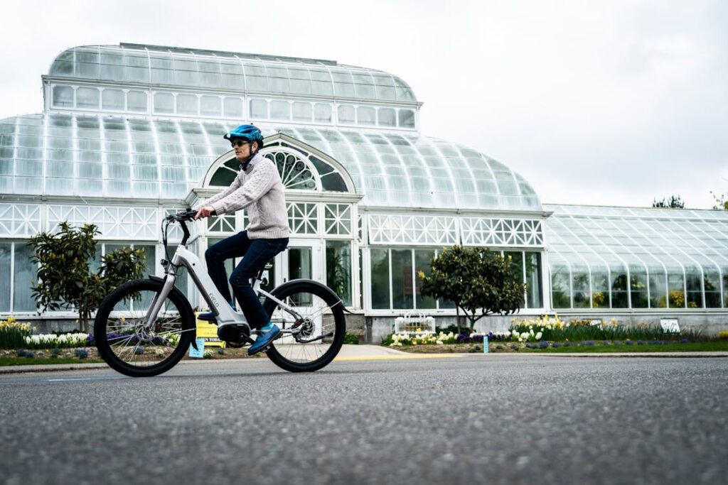 Adult riding electric bike - Addmotor review