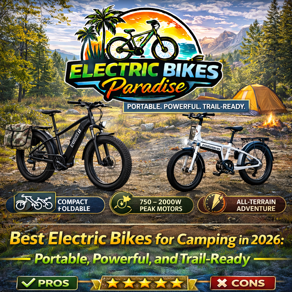 Best Electric Bikes for Camping in 2026: Portable, Powerful, and Trail-Ready