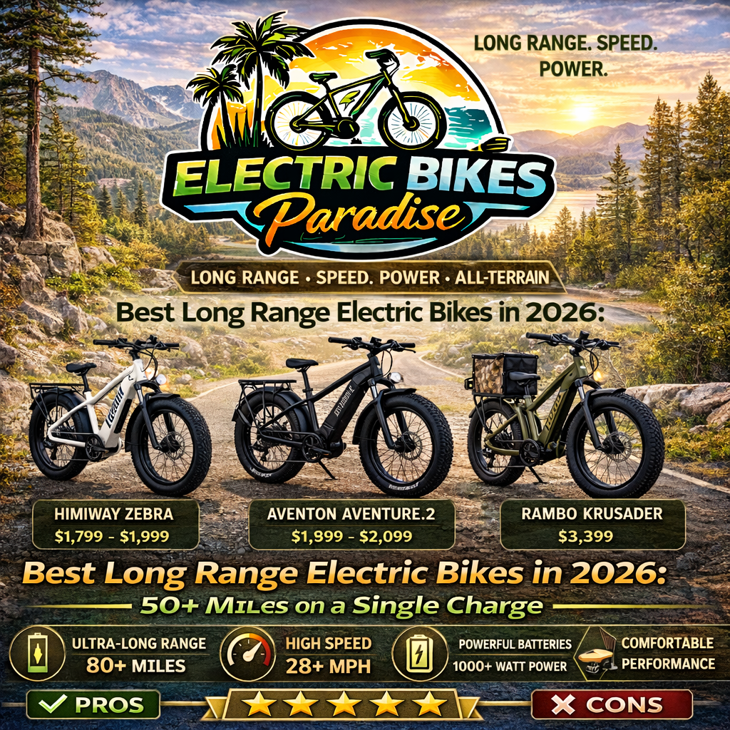 Best Long Range Electric Bikes in 2026: 50+ Miles on a Single Charge