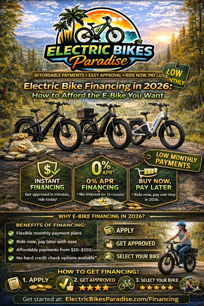 Electric Bike Financing in 2026: How to Afford the E-Bike You Want
