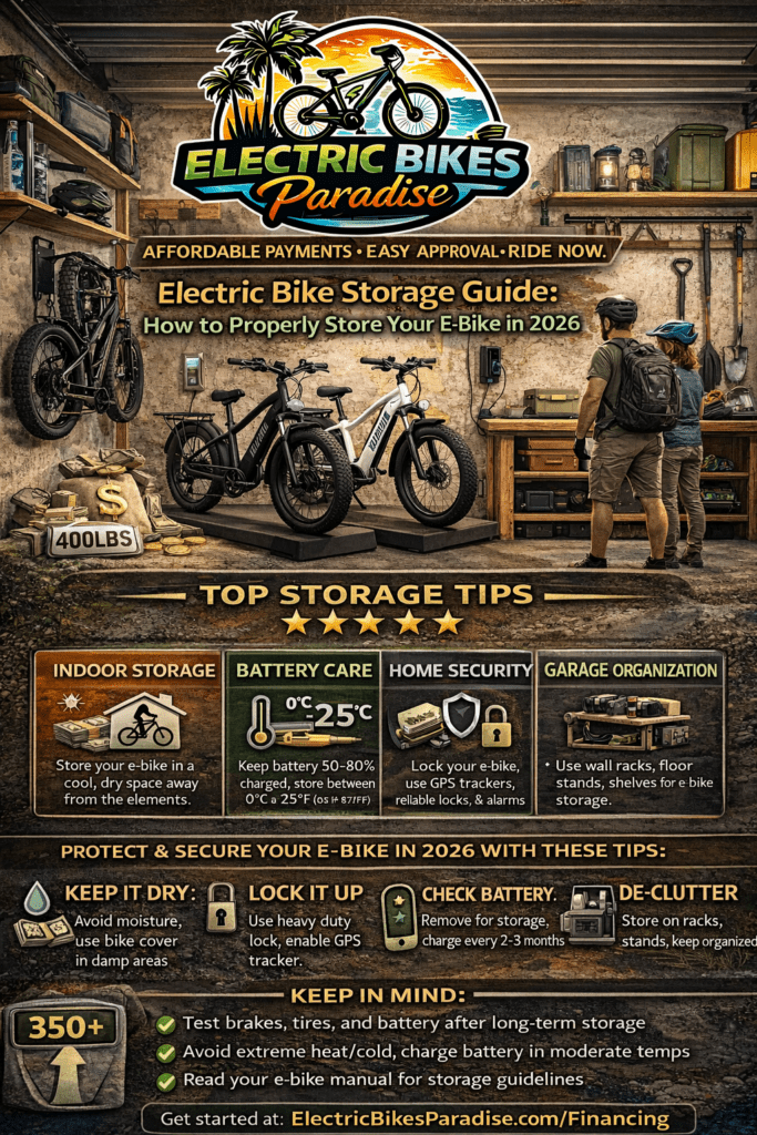 Electric Bike Storage Guide: How to Properly Store Your E-Bike in 2026