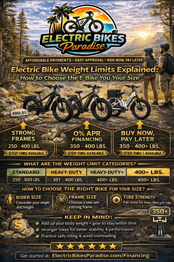 Electric Bike Weight Limits Explained: How to Choose the Right Bike for Your Size