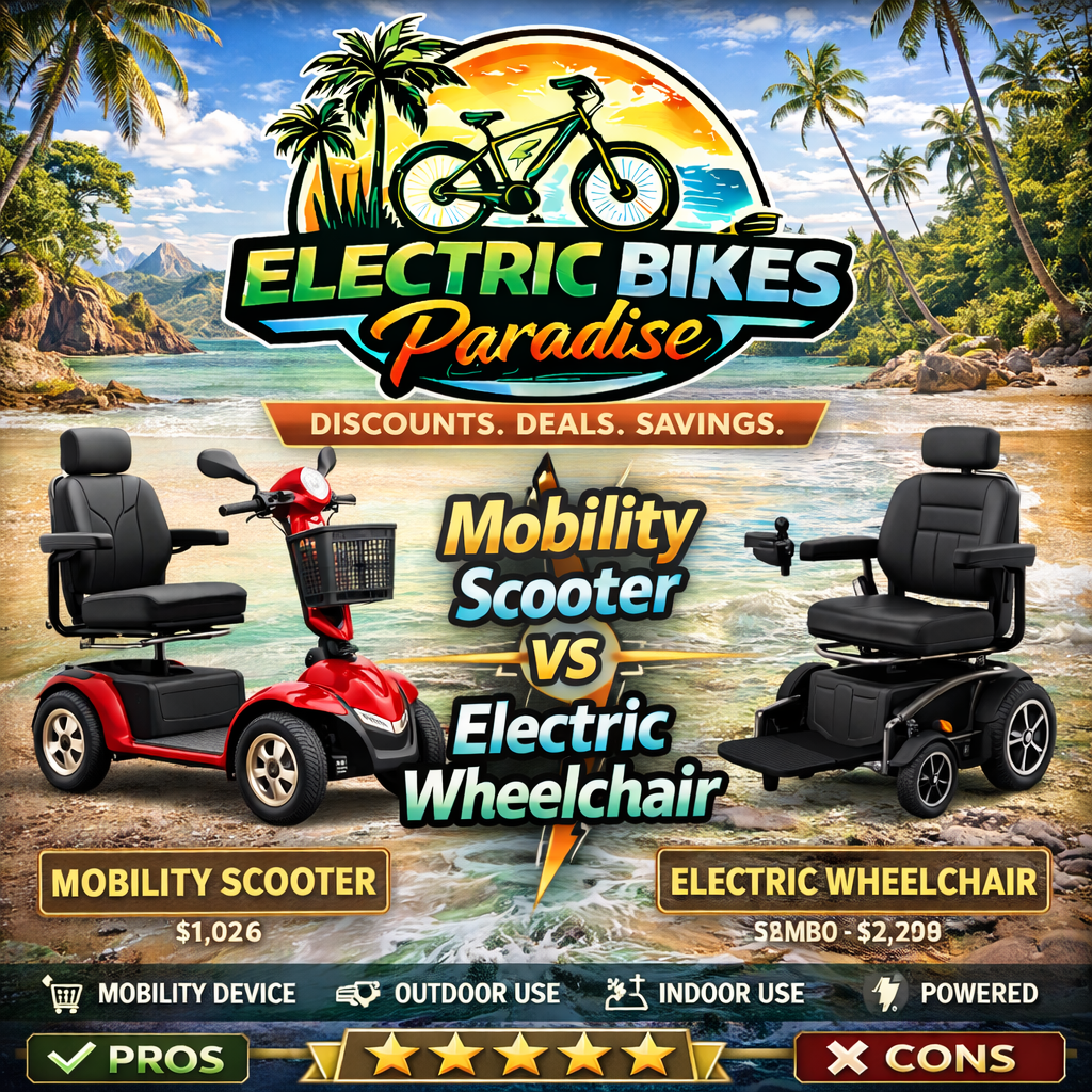 Mobility Scooter vs Electric Wheelchair 2026 - Electric Bikes Paradise